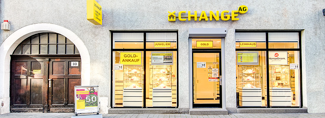 Exchange AG - Ihre Spezialist für Schmuck, Gold und Silber, Luxusuhren und Pfandkredite